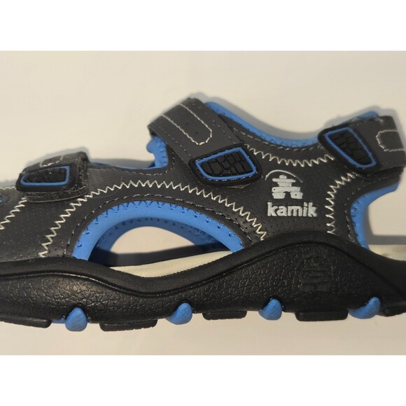 Kamik Seaturtle2 Kids Sport Sandal Black Blue Closed Toe US 1 Outdoor Water - Picture 3 of 6